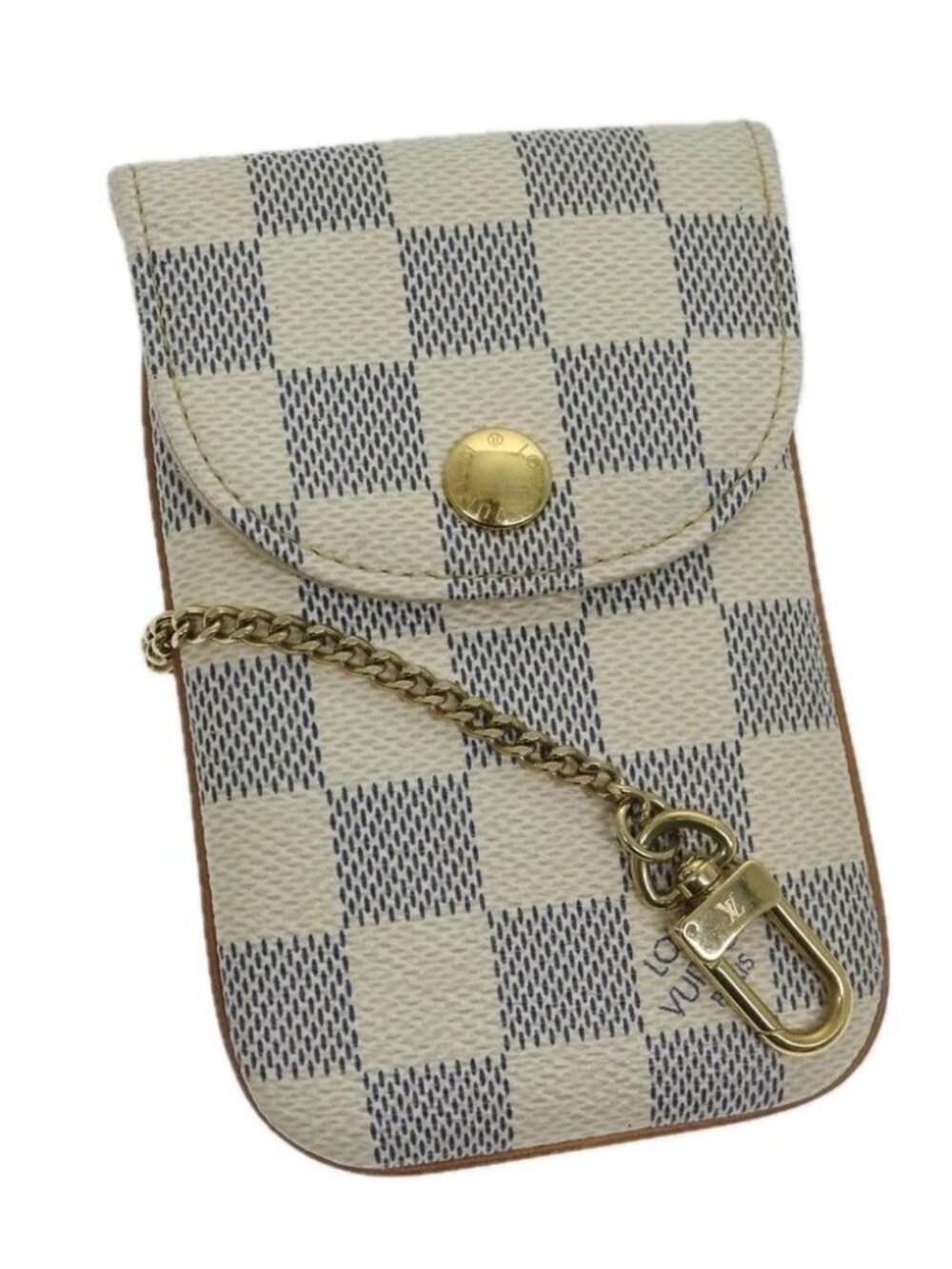 LOUIS VUITTON Damier Azur Etui Telephonne MM Cell Phone Case - Picture 1 of 16